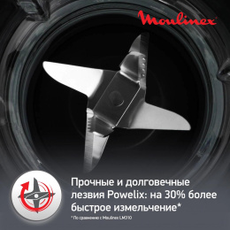 Блендер Moulinex Blendforce LM458810,  стационарный,  черный