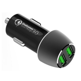 Зарядное устройство ACD АЗУ ACD-С362Q-V1B 36Вт, Автомобильное ЗУ, 2xUSB QC, 3.6;12В/3А RTL