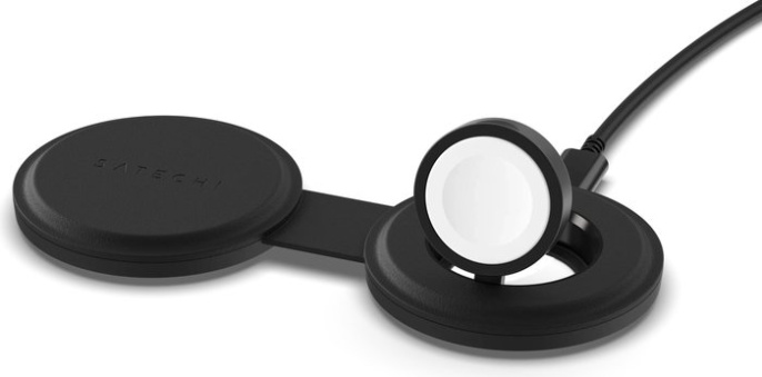 Переносное зарядное устройство Satechi Qi2 OntheGo 2-in-1 Wireless Charger. Цвет: чёрный (ST-QTG21K)