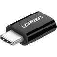 Адаптер UGREEN US157 (30391) USB-C to Micro USB Adapter. Цвет: черный