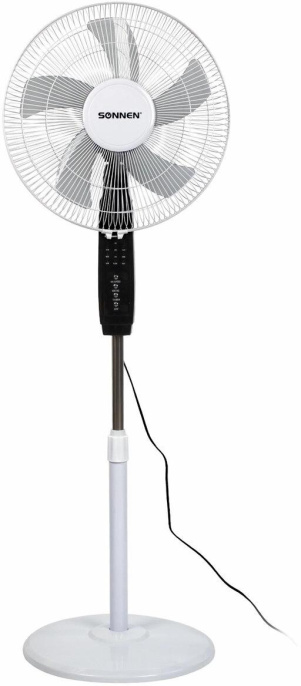 Вентилятор напольный Sonnen TF 45W-40-520 45Вт скоростей:3 ПДУ белый/черный (454788)
