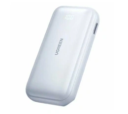 Внешний аккумулятор UGREEN PB501 25189 10000mAh Mini Quick Charging 30W Power Bank 30W with Digital Display - White 25189_