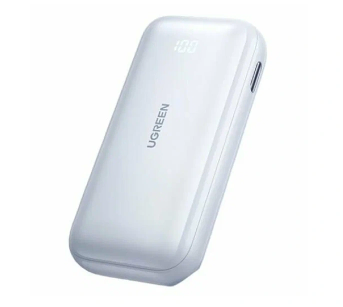 Внешний аккумулятор UGREEN PB501 25189 10000mAh Mini Quick Charging 30W Power Bank 30W with Digital Display - White 25189_