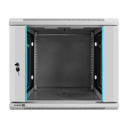 Шкаф телекоммуникационный 19" настенный 9U ExeGate EC-WM-9U.600.G.GREY (19”, 9U, 600x600x500mm (ШхГхВ), передняя дверь закаленное стекло, съемные боковые панели, пыле- и влагозащита IP23, светло-серый RAL 7035) EX298602RUS
