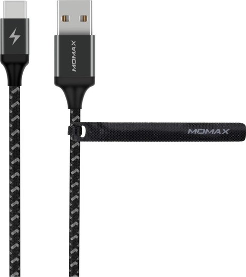 Кабель Momax Zero DTA11D USB-A-USB-C 1м Space Gray