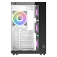 Корпус Xigmatek Aquarius Plus White EN46430 ATX, USB3.0x2+USB2.0x1, Front &Left TG, 7PCS AY120 Fan, EN46430 Frontx3+Bottomx3+Rearx1