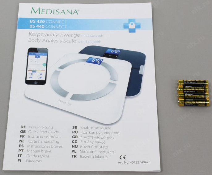 Весы напольные электронные Medisana BS 440 Connect макс.180кг черный