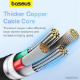 Кабель Baseus P10355703111-01 Pudding Series Fast Charging Cable USB to Type-C 100W 2m Cluster Black сверхбыстрая зарядка, синхронизация данных: USB 2.0, 480 Мбит/с