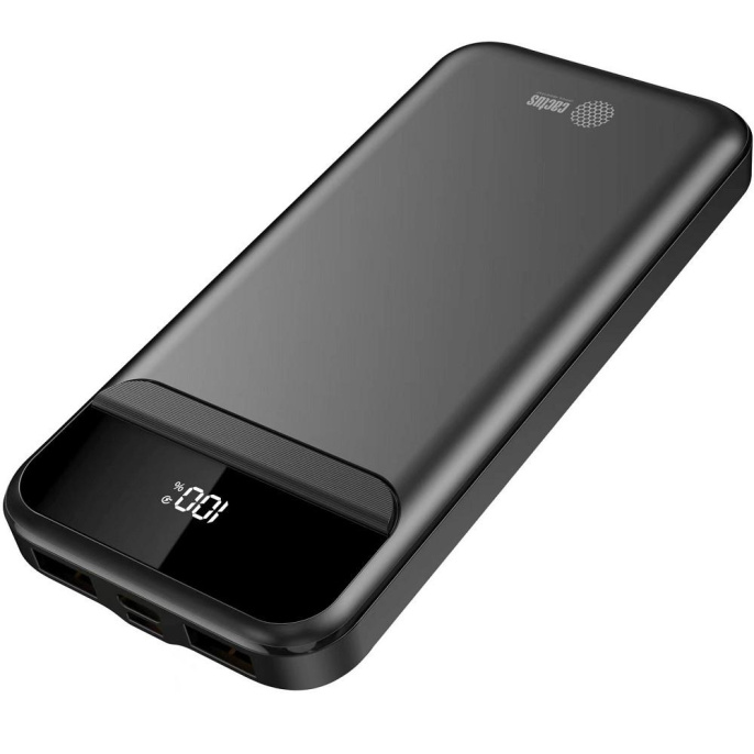 Внешний аккумулятор (Power Bank) Cactus CS-PBFSCA-10000,  10000мAч,  черный