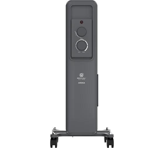 Масляный радиатор Royal Clima Ardea ROR-AR7-1500M, с терморегулятором, 1500Вт, 7 секций, 3 режима, графитовый