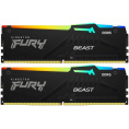 Комплект модулей памяти Kingston FURY Beast RGB KF556C40BBAK2-32 DDR5 DIMM 32Gb KIT 2*16 Gb PC5-44800 600MHz CL40