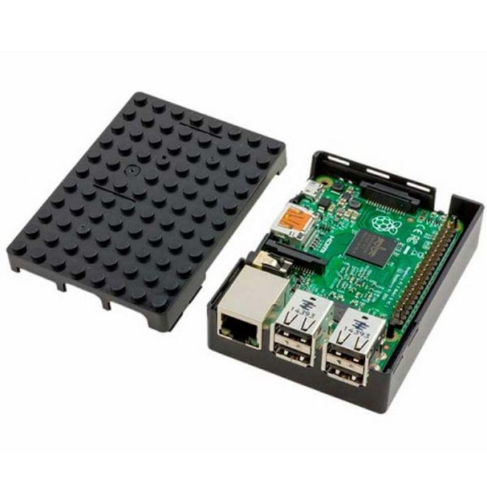 Корпус ACD RA182 Black ABS Plastic Building Block case for Raspberry Pi 3 B/B+ (CBPIBLOX-BLK) (494293)