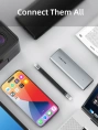 Плоский кабель USB4 CABLETIME CU45B (CT-FU4-AG) 0.15 м, черный 40Гбит/с, 8K/60 Гц, 240Вт
