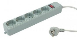 Сетевой фильтр PC PET AP01006-5-G, 5м, серый