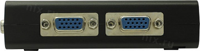 Переключатель D-Link DKVM-4U 4-Port USB KVM Switch (клавиатураUSB+мышьUSB+VGA15pin)(+2 кабеля)