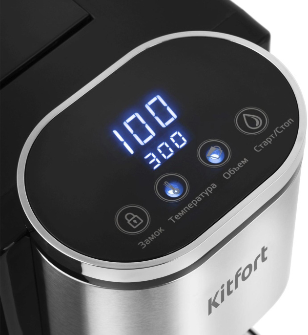 Термопот Kitfort КТ-2503 2.2л. 2600Вт черный/серебристый