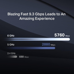 Wi-Fi роутер MERCUSYS MR47BE,  Wi-Fi 7,  BE9300,  2.4/5/6ГГц, 3 LAN,  черный