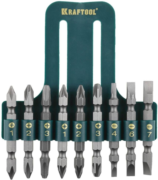 Набор бит Kraftool 26060-H10,  9шт