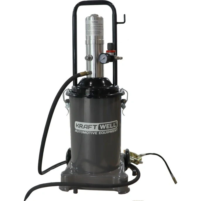 Мобильный нагнетатель солидола с пневмоприводом KraftWell KRW1798.PN