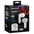 Гарнитура Defender Twins 920,  для телефона, вкладыши,  Bluetooth, белый [63920]