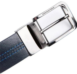 Ремень мужской Piquadro Blue Square CU6742B2/BLUN 125х3.5см синий/черный натур.кожа