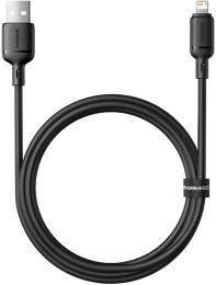 Кабель Baseus P10377702113-00 Silky Series Fast Charging Cable USB to iP 2.4A 1m Cluster Black