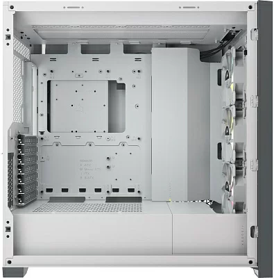 Корпус Corsair iCUE 5000X RGB белый/белый без БП ATX 3x120mm 4x140mm 1xUSB3.0 audio bott PSU