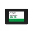 Накопитель SSD 512GB SATA-III CBR Lite SSD-512GB-2.5-LT22 2.5" TLC 240TBW SSD-512GB-2.5-LT22