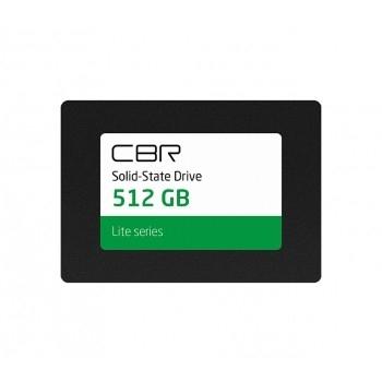 Накопитель SSD 512GB SATA-III CBR Lite SSD-512GB-2.5-LT22 2.5" TLC 240TBW SSD-512GB-2.5-LT22
