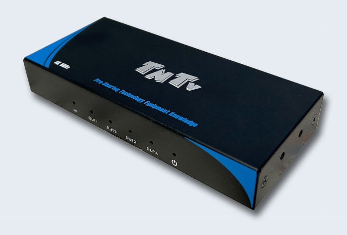 TNTV/TNT MMS-884VSH Разветвитель,, HDMI 2.0, 1 4 устройства, макс.10м. до входа у-ва+10м. до экрана толщ.жил шнура 26AWG ,, без шнуров, DC 5V, max data rate 18 гбит/с;max pixel clock 600 МГц;3D;HDCP2.2;макс.разр.до 3840x2160 60Hz 4:4:4