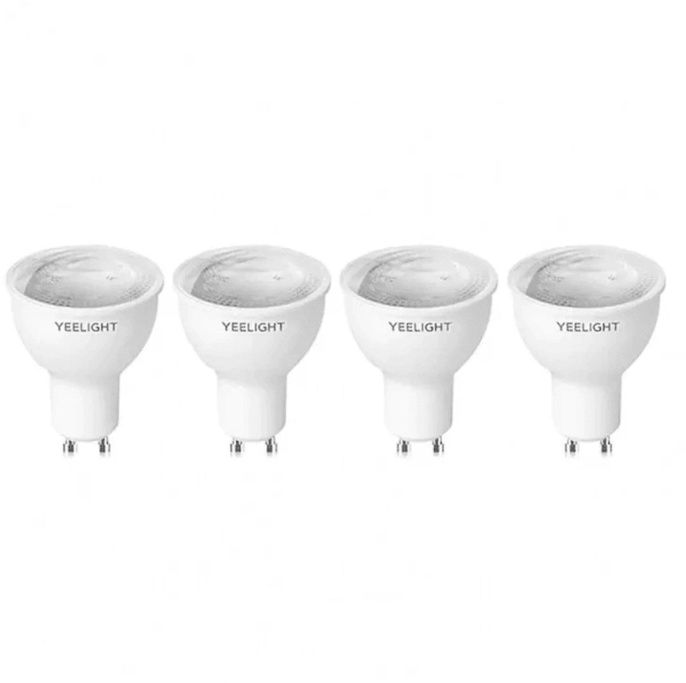 Умная лампа Yeelight Essential W1 GU10 4.5Вт 350lm Wi-Fi упак.:4шт YGYC0120005WTEU