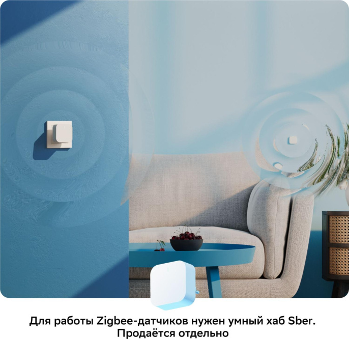 Датчик открытия двери/окна SBER SBDV-00030,  белый