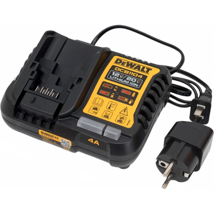 Зарядное устройство Dewalt для сдвижных батарей Li-Ion Dewalt 12/20/60 В, ток 4A DCB1104