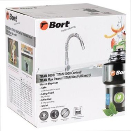 Измельчитель пищевых отходов Bort Titan 5000 560Вт черный [91275783]