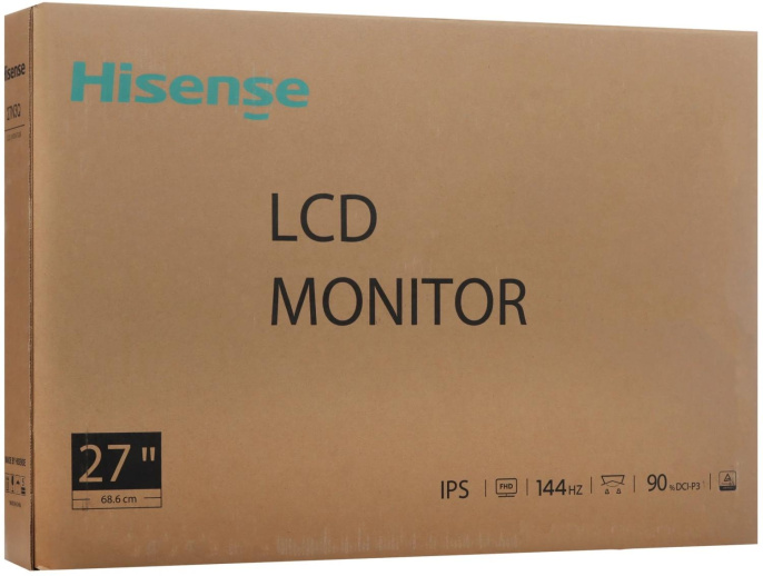 Монитор Hisense 27" 27N3Q черный IPS LED 16:9 HDMI матовая 1000:1 250cd 178гр/178гр 1920x1080 144Hz VGA FHD