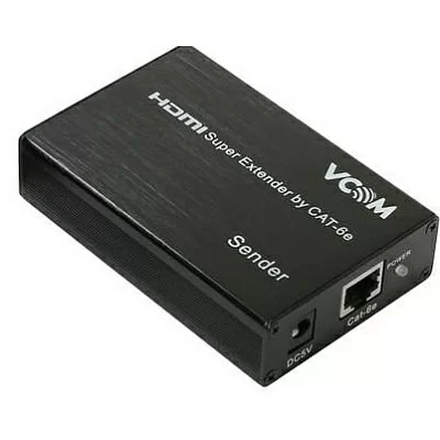 Удлинитель VCOM DD471 HDMI Extender (HDMI 19F-RJ45 - HDMI 19F до 60м) +2б.п.