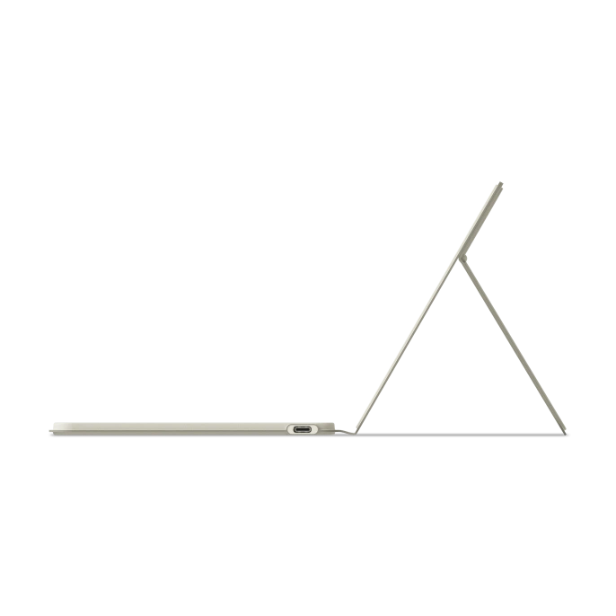 Клавиатура беспроводная с подставкой Satechi OntheGo Bluetooth Keyboard With Stand. Цвет: песочный (ST-KOTGW-RU)