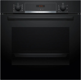 Духовой шкаф электрический Bosch Serie 4 HBA534EB3,  71л,  дверца с 3 стеклами,  черный