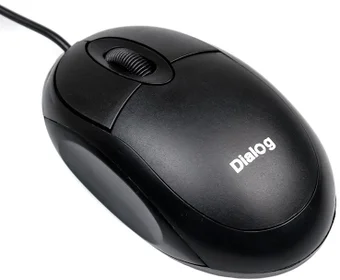 Мышь MOC-10U Dialog Comfort Optical - 3 кнопки ролик прокрутки, USB