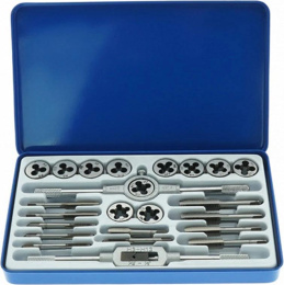 Набор метчиков и плашек STURM! 1065-03-S24 в компл.:24 предмета жесткий кейс