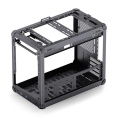 Корпус без блока питания Case JONSBO C6 MAX Handle, Mini-Tower, TG, no fan, 1xUSB-A 3.0 + 1xUSB-C 3.1, mATX, mITX Black
