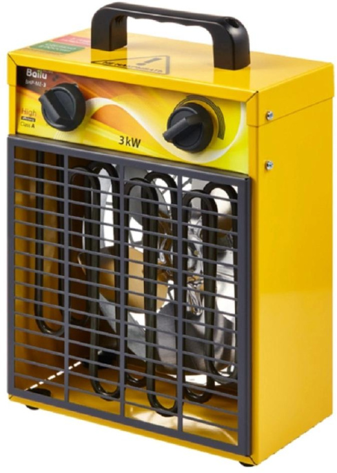 Тепловая пушка электрическая Ballu BHP-ME-3 3000Вт желтый/черный