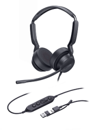 Гарнитура проводная Yealink UH42 SE Mono UC USB-C/A [1308221]