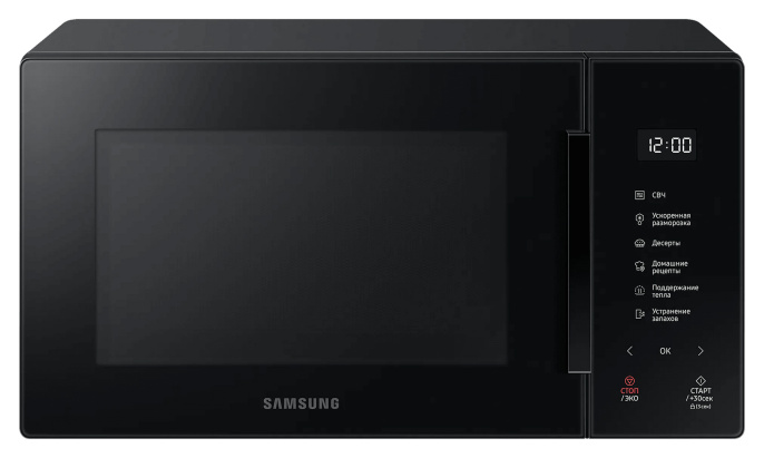 Микроволновая печь SAMSUNG MS23T5018AK/BW, 800Вт, 23л, черный
