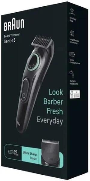 Триммер Braun Series 3 BT3411 черный 2Вт насадок в компл:3шт