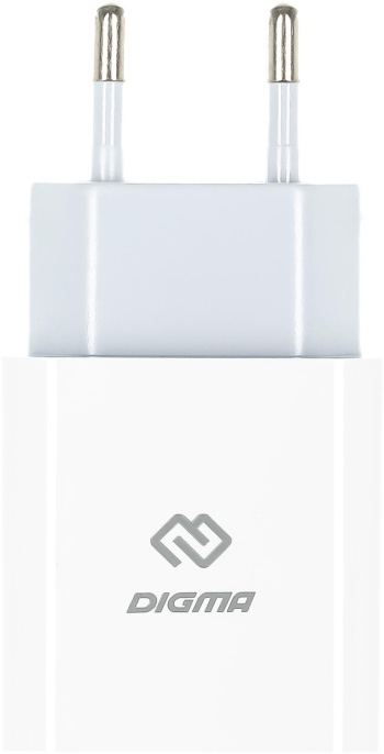 Сетевое зарядное устройство Digma DGW2C,  USB-C, 20Вт, 3A, белый [dgw2c0f010wh]