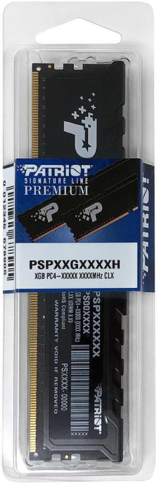 Оперативная память Patriot Signature Premium PSP44G266681H1 DDR4 - 1x 4ГБ 2666МГц, DIMM, Ret
