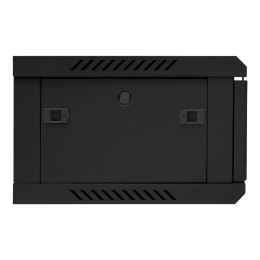 Шкаф телекоммуникационный 19" настенный 4U ExeGate EC-WM-4U.450.G.BLACK 19”, 4U, 600x450x280mm ШхГхВ , передняя дверь закаленное стекло, съемные боковые панели, пыле- и влагозащита IP23, черный RAL 9004 EX300250RUS