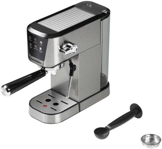 REDMOND Кофеварка рожковая Редмонд CM716 1350Вт серебристый/черный