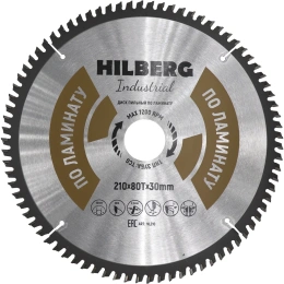Диск пильный Hilberg Industrial Ламинат 210x30x80Т HL210